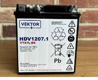 Аккумуляторная батарея VEKTOR PLUS HDV 1207.1