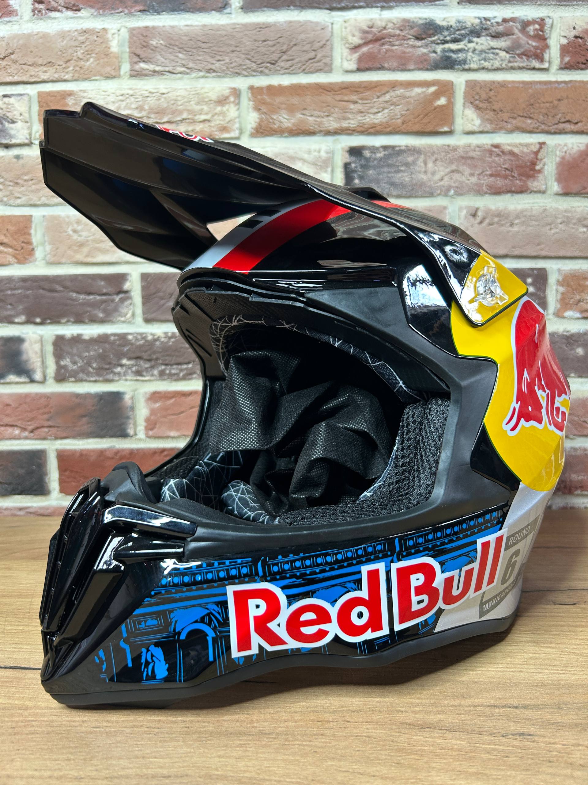 Шлем кроссовый RedBull черный - 2XL