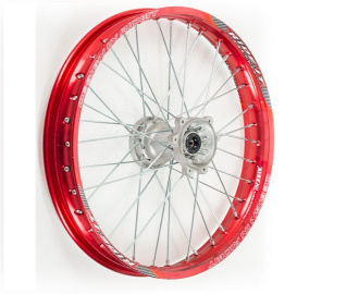 Обод передний 21" (1,60-R21 d=15mm) алюминий/красный XR250