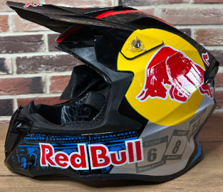 Шлем кроссовый RedBull черный - 2XL