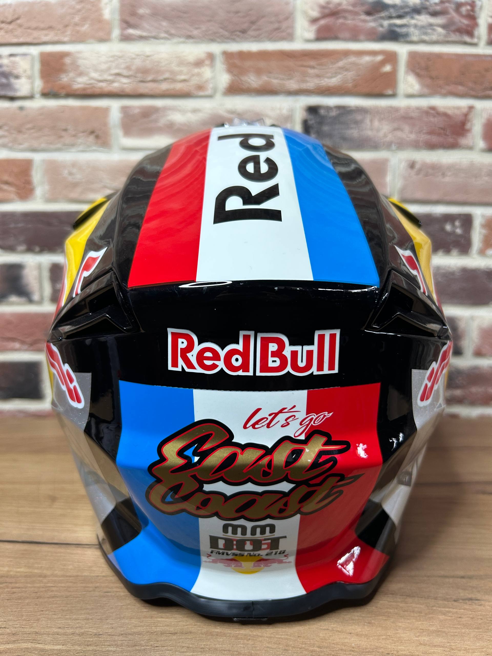 Шлем кроссовый RedBull черный - 2XL