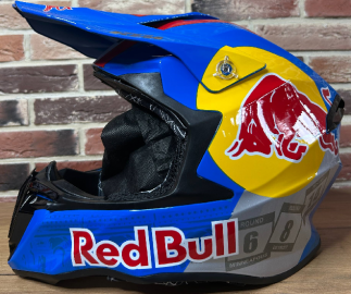 Шлем кроссовый RedBull синий - 2XL