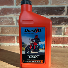 Масло моторное синт. для 4-х тактных двигателей Rhinoil 10W40 MOTO API SN/SM/SL/SJ/SH 1 л