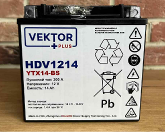 Аккумуляторная батарея VEKTOR PLUS HDV 1214