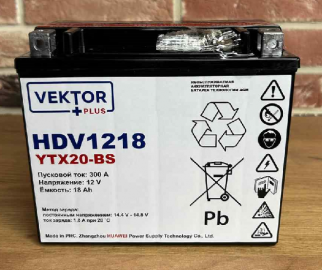 Аккумуляторная батарея VEKTOR PLUS HDV 1218