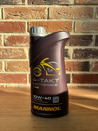 Моторное масло для мотоциклов 7812 Mannol 4-Takt Motorbike 10w40 (1л)