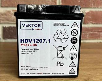 Аккумуляторная батарея VEKTOR PLUS HDV 1207.1