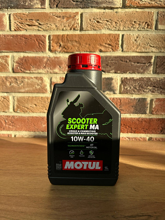 Масло моторное Motul scooter expert 4T 10W40 MA, 1 л.