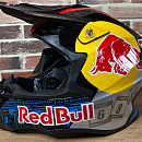 Шлем кроссовый RedBull черный - L
