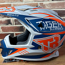 Шлем KIOSHI TR кроссовый (H637) (Серый/ синий/ оранжевый, 2XL, 111222-4)