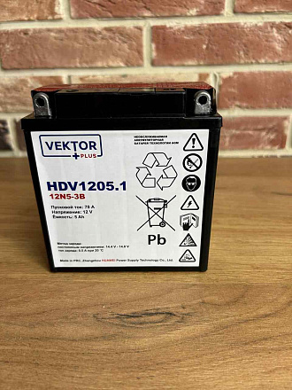 Аккумуляторная батарея VEKTOR PLUS HDV 1205.1