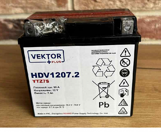Аккумуляторная батарея VEKTOR PLUS HDV 1207.2