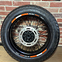 Колеса МОТАРД комп-т ZR,Sport Pro, CR-Z (диски алюм,шины110/90-17,130/70-17, зв.520x40) ось20/25