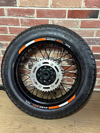 Колеса МОТАРД комп-т ZR,Sport Pro, CR-Z (диски алюм,шины110/90-17,130/70-17, зв.520x40) ось20/25